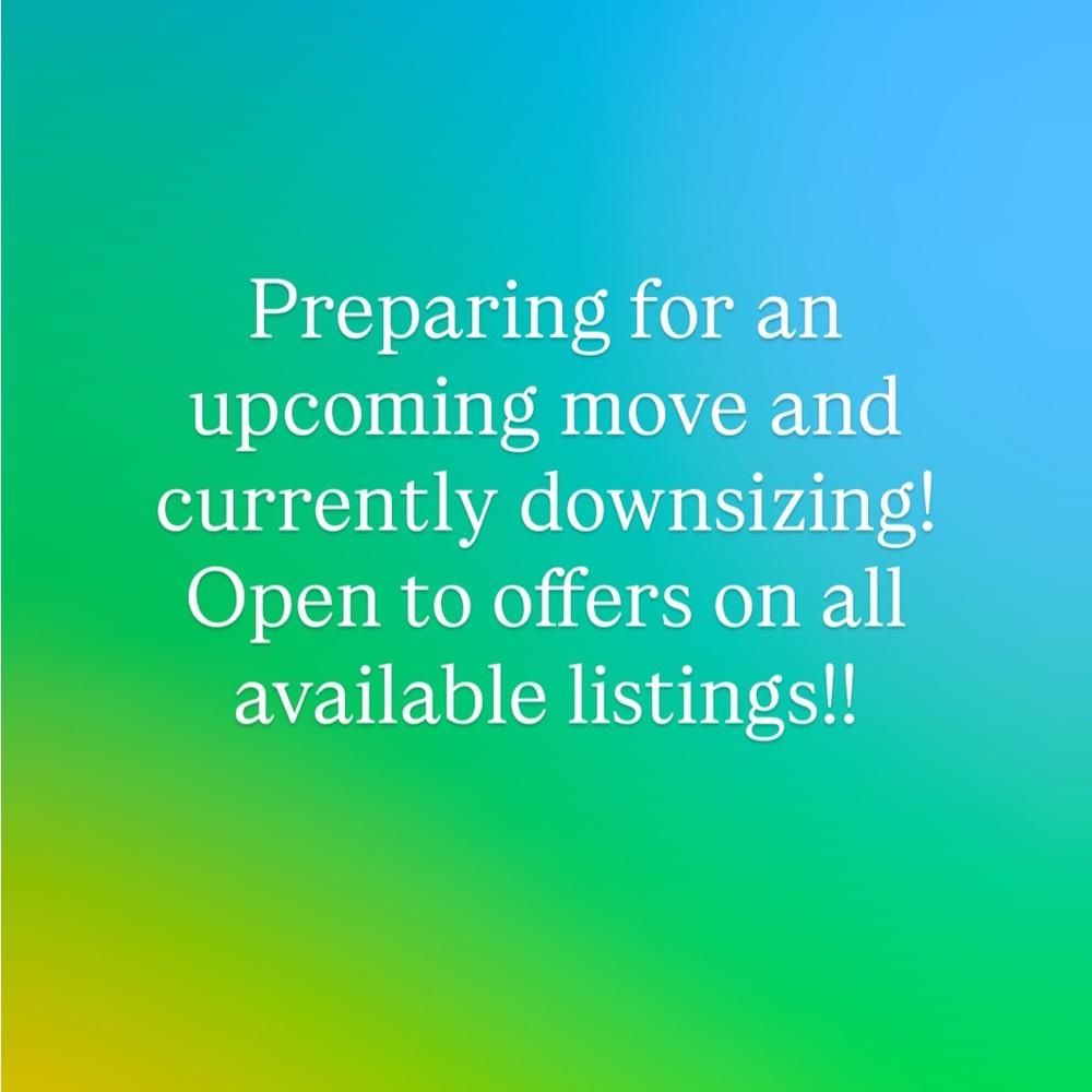Seller Moving Sale Announcement
